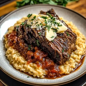Italian Pot Roast and Parmesan Risotto 4 Servings Ultimate Delicious