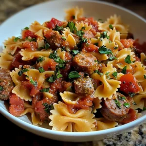 Italian Sausage with Bow Tie Pasta 30 Minutes Ultimate Delicious