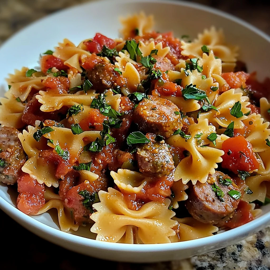 Italian Sausage with Bow Tie Pasta 30 Minutes Ultimate Delicious