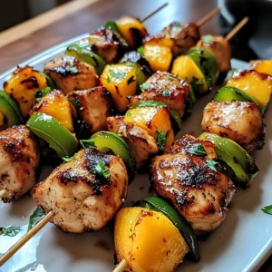 Jalapeno Peach Chicken Skewers 30 Minutes Ultimate Delicious
