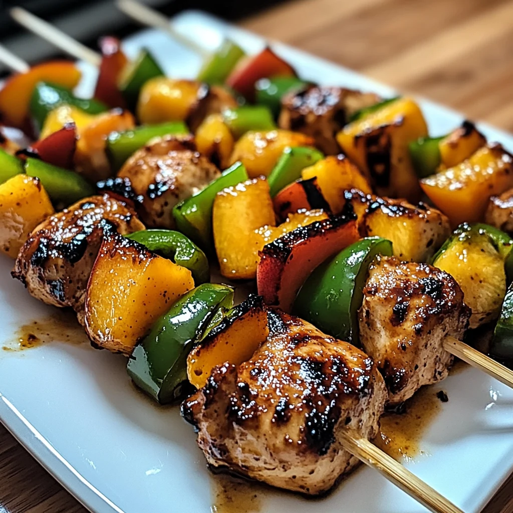 Jalapeno Peach Chicken Skewers 30 Minutes Ultimate Delicious