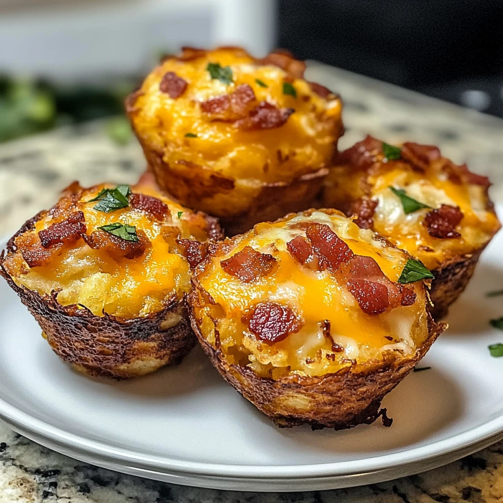 Loaded Bacon and Egg Hash Brown Muffins - 10 Amazing Bites