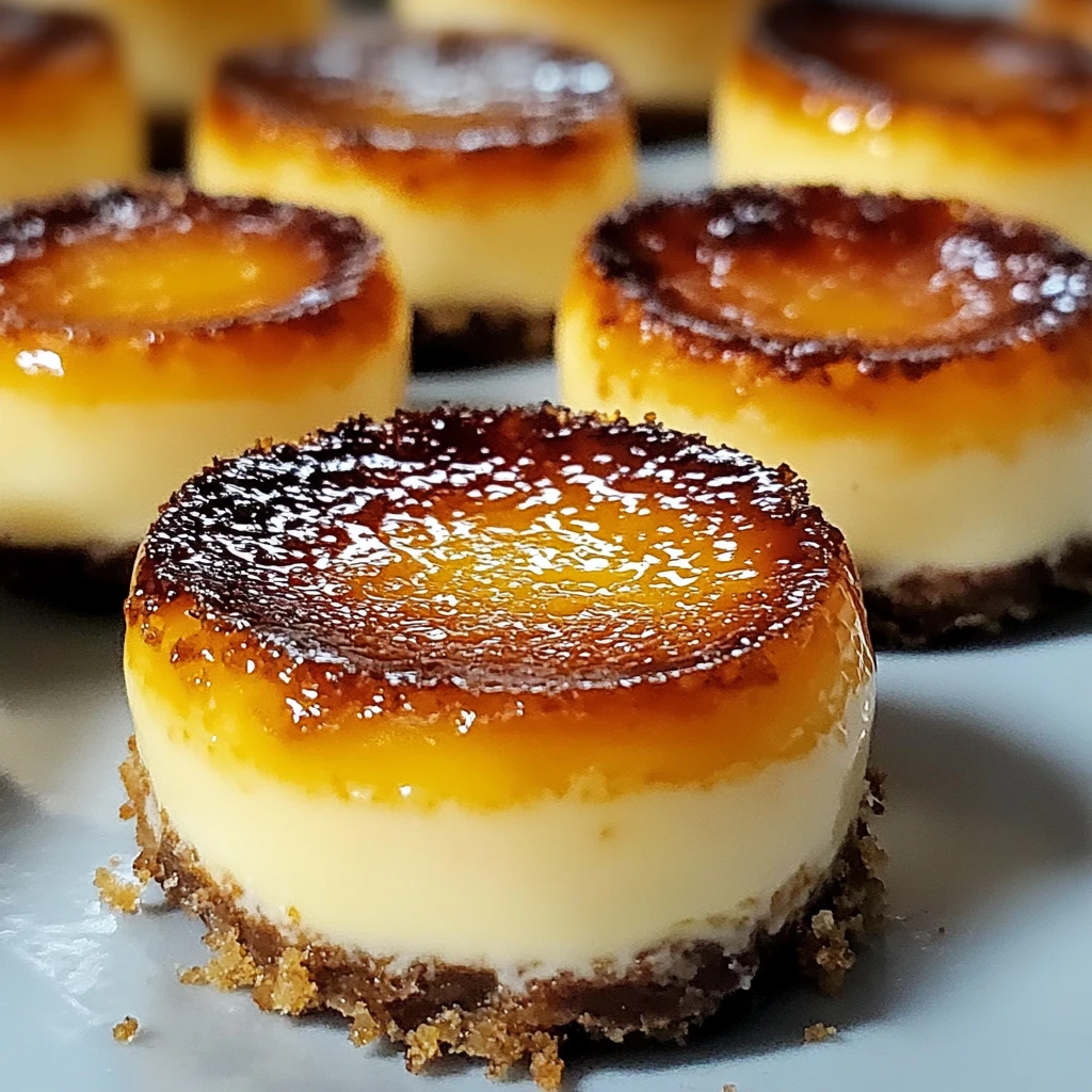 Mini Crème Brûlée Cheesecakes 4 Servings Ultimate Delicious
