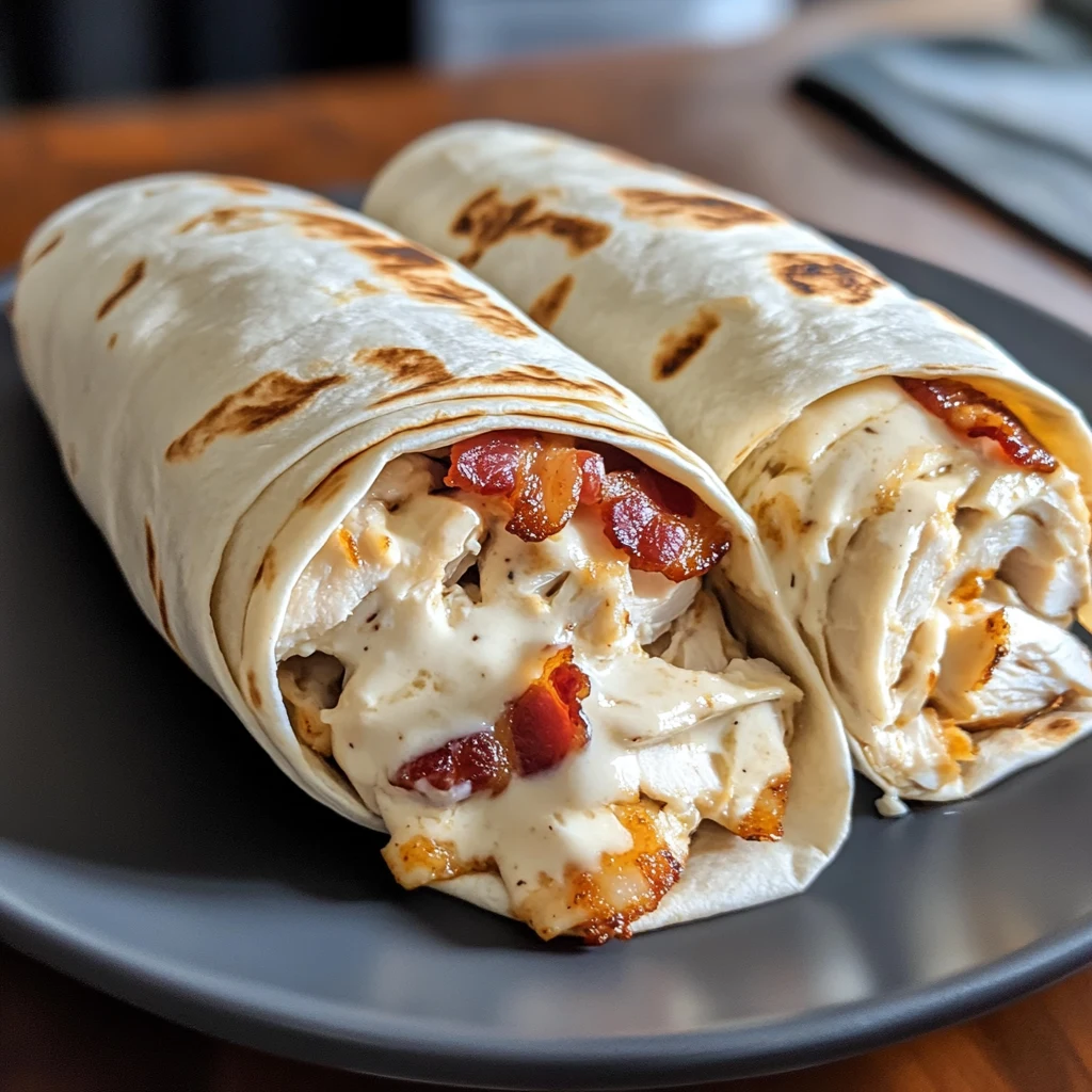 Monster Chicken Bacon Alfredo Hurricane Wraps 30 Minutes Quick Delicious