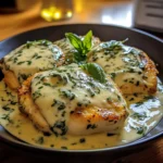 Mozzarella Chicken in Basil Cream Sauce 30 Minutes Easy Delicious