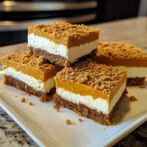 No Bake Pumpkin Cheesecake Bars 4 Ingredients Perfect Delicious