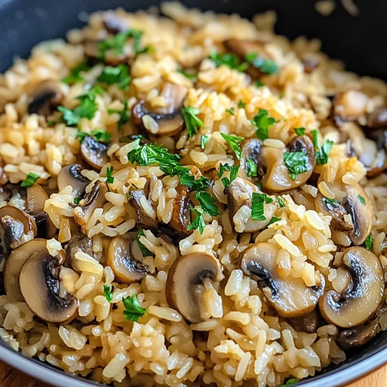 One-Pot Mushroom Rice 30 Minutes Ultimate Delicious