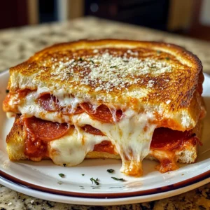 Pizza Grilled Cheese 4 Ingredients Easy Delicious
