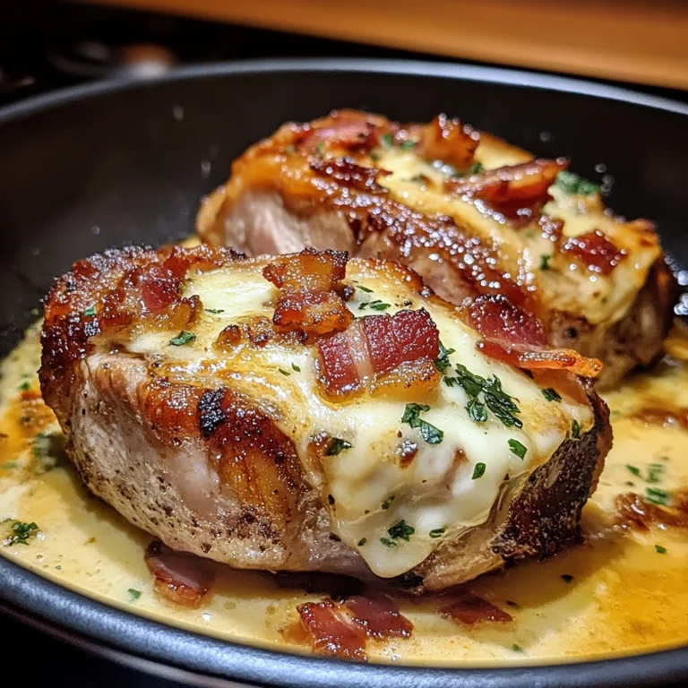 Pork Chops Stuffed with Smoked Gouda and Bacon - 30 Minutes Easy Delicious