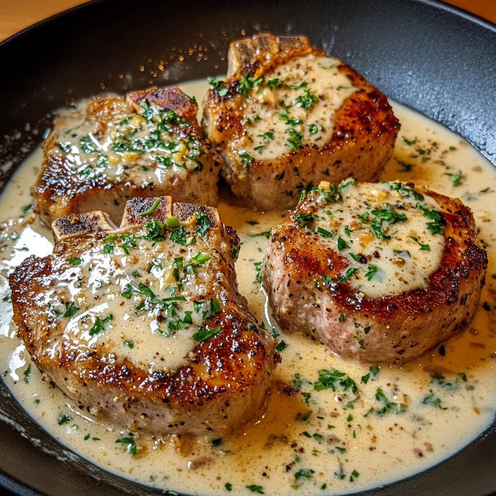 Pork Chops in Creamy Garlic Sauce 30 Minutes Ultimate Delicious