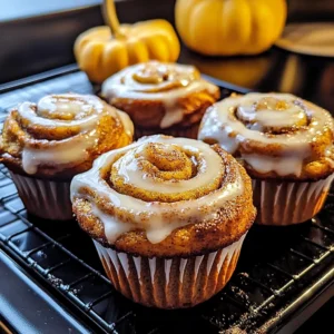 Pumpkin Cinnamon Roll Muffins 20 Minutes Easy Delicious
