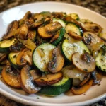 Sauteed Zucchini Mushrooms And Onions 7 Ingredients Easy Delicious