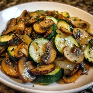 Sauteed Zucchini Mushrooms And Onions 7 Ingredients Easy Delicious