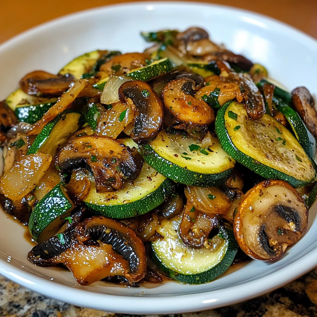 Sauteed Zucchini Mushrooms And Onions 7 Ingredients Easy Delicious