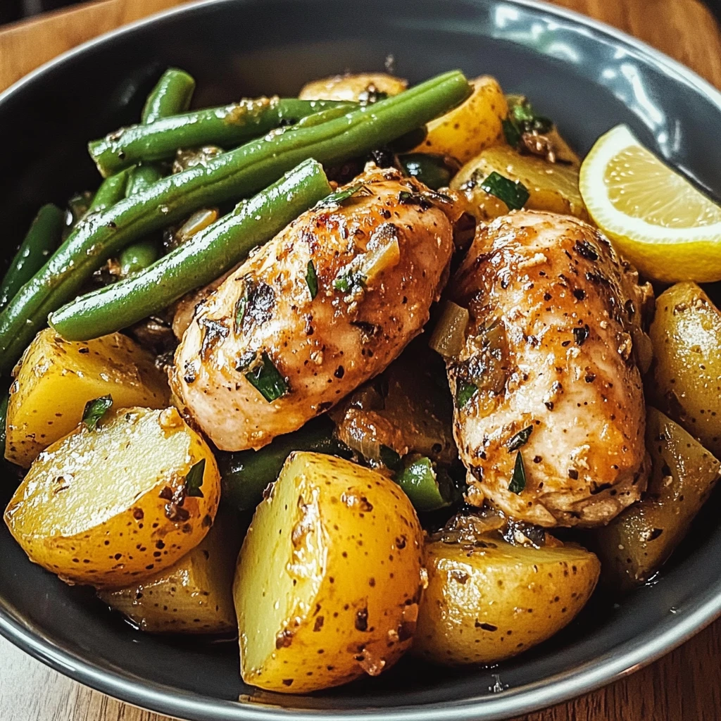 Slow Cooker Chicken and Potatoes with Green Beans: 7 Ingredients Easy Delicious