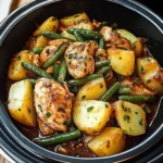 Slow Cooker Chicken and Potatoes with Green Beans: 7 Ingredients Easy Delicious