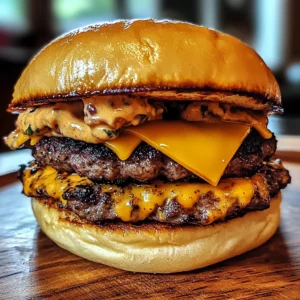 Smoked Cajun Cheese Burgers 4 Servings Easy Delicious