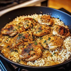 Smothered Chicken and Rice 30 Minutes Easy Delicious