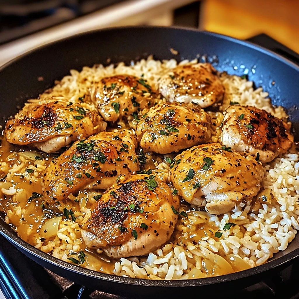 Smothered Chicken and Rice 30 Minutes Easy Delicious