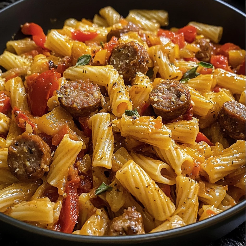 Create a Mouthwatering Sweet Pepper and Sausage Pasta Today! 4 Sweet Pepper and Sausage Pasta 30 Minutes Ultimate Delicious
