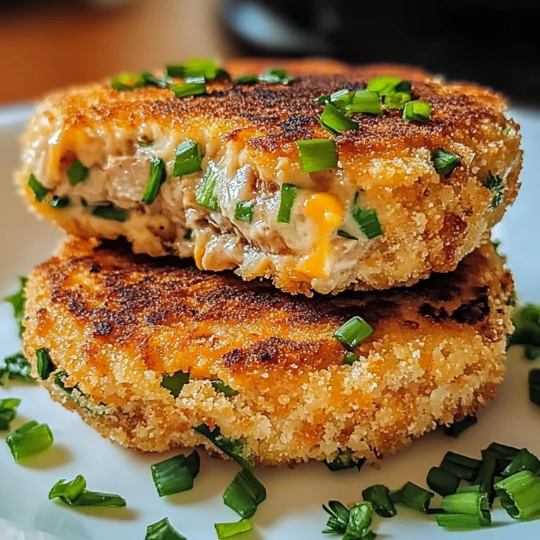 Tuna Melt Patties 4 Servings Easy Delicious