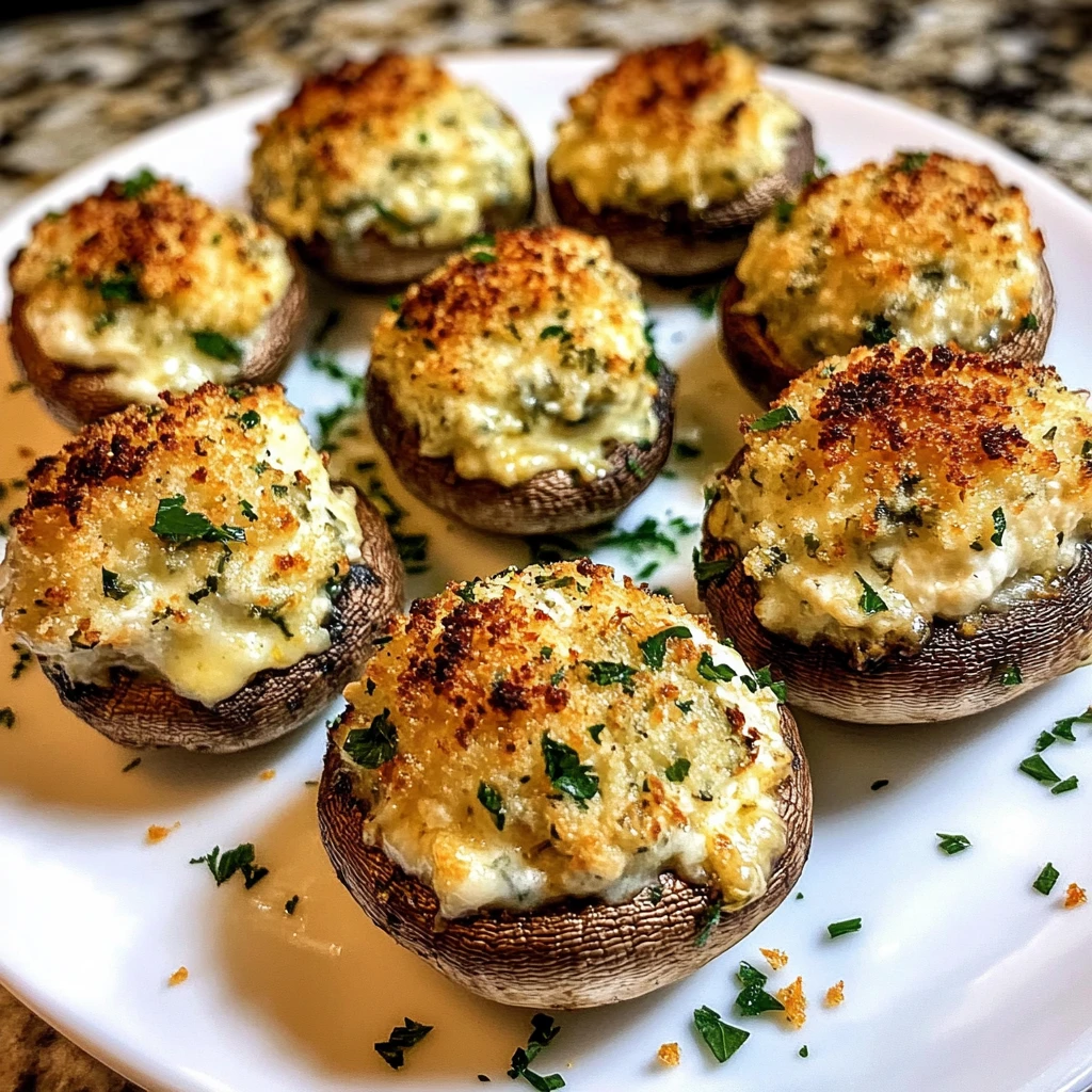 Air Fryer Stuffed Mushrooms 8 Minutes Easy Delicious