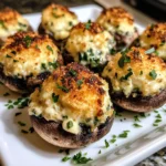 Air Fryer Stuffed Mushrooms 8 Minutes Easy Delicious