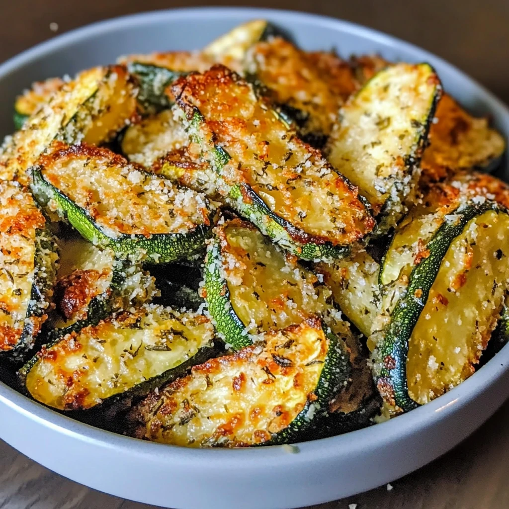 Air Fryer Zucchini Parmesan 8 Ingredients Easy Delicious