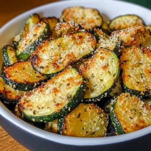 Air Fryer Zucchini Parmesan 8 Ingredients Easy Delicious