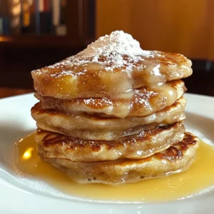 Apple Fritter Pancakes 4 Servings Easy Delicious
