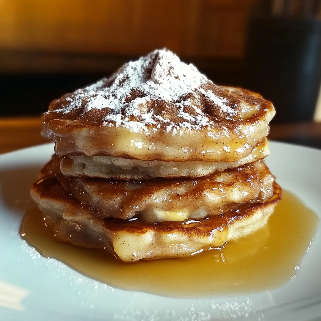 Apple Fritter Pancakes 4 Servings Easy Delicious