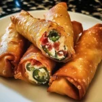 Try These Irresistible Bacon Jalapeño Popper Eggrolls Today! 5 Bacon Jalapeño Popper Eggrolls 8 Ingredients Easy Delicious