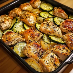 Baked Chicken and Zucchini 30 Minutes Easy Delicious
