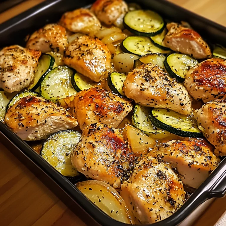 Baked Chicken and Zucchini 30 Minutes Easy Delicious