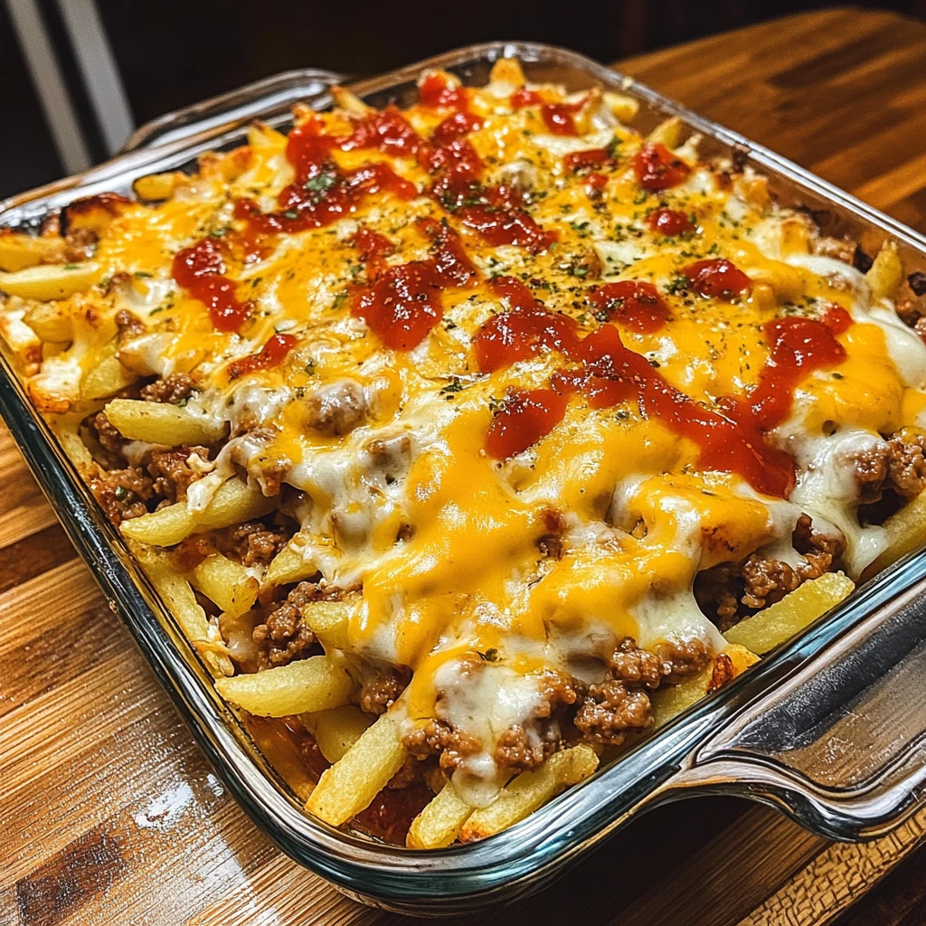 Indulge in This Cheeseburger French Fry Casserole Recipe Today! 4 Cheeseburger French Fry Casserole 30 Minutes Easy Delicious