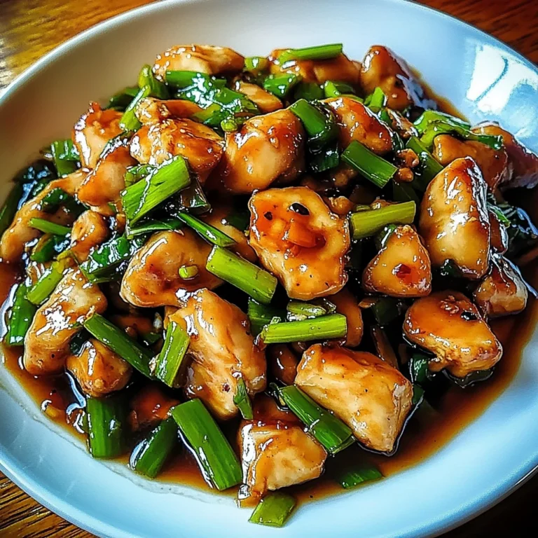 Chinese Scallion Chicken 4 Ingredients Perfectly Delicious