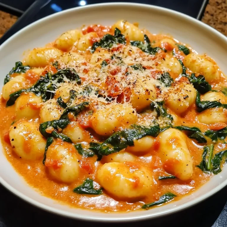 Creamy Tomato Spinach Gnocchi 4 Servings Easy Delicious