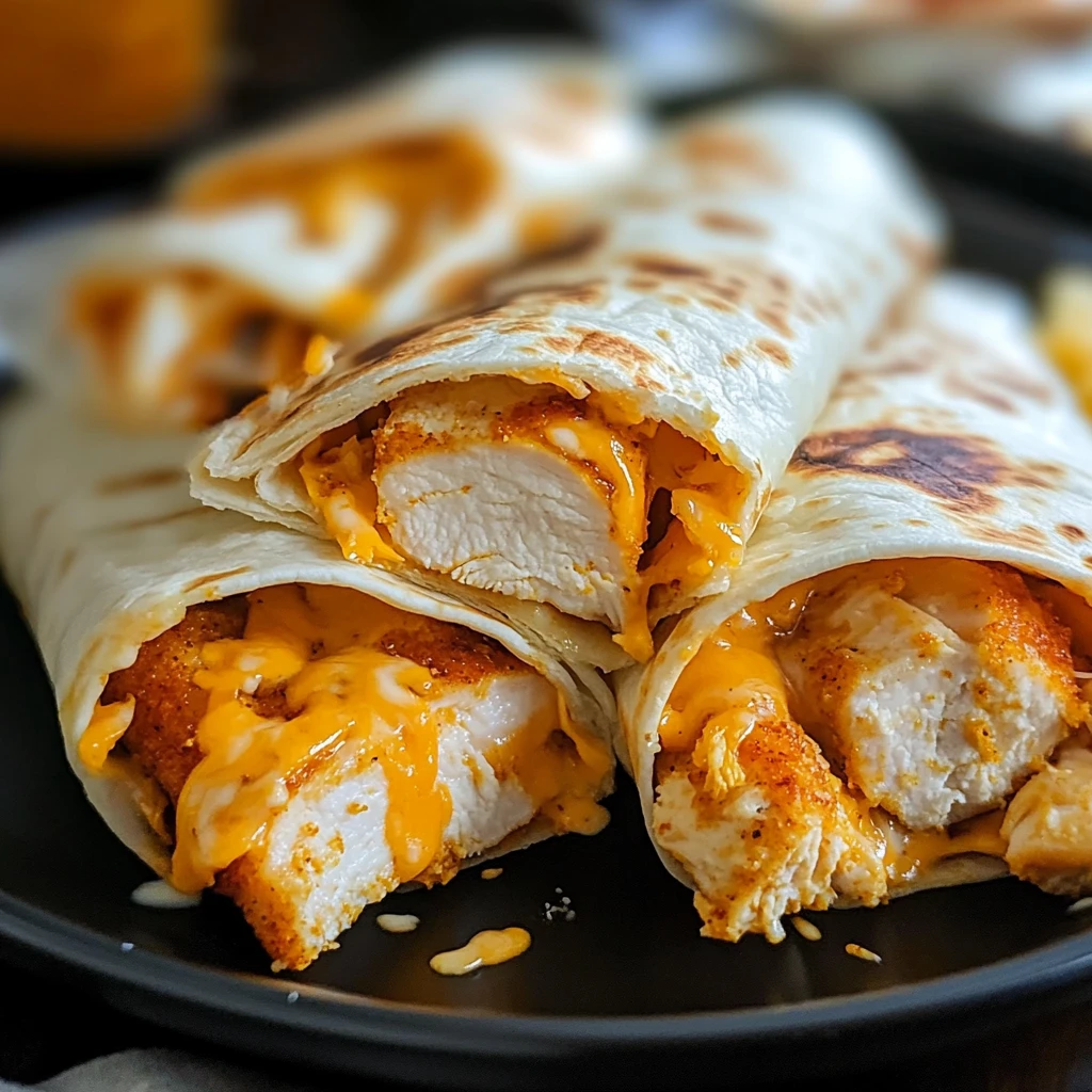 Crispy Air Fryer Hot Chicken And Cheese Wraps 30 Minutes Easy Delicious