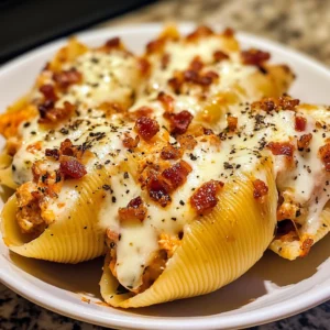 Crispy Chicken Bacon Ranch Cheesy Stuffed Shells 30 Minutes Ultimate Delicious