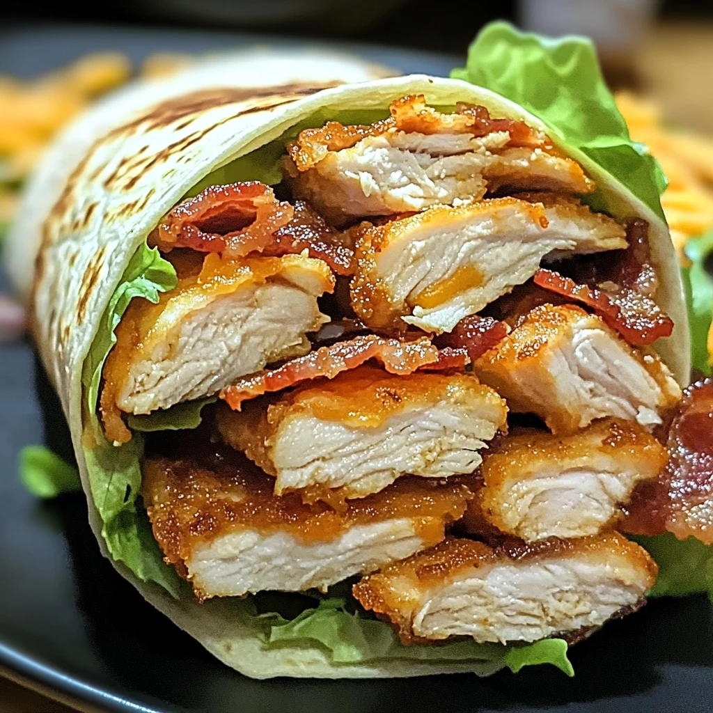 Crispy Chicken Bacon Ranch Wrap 4 Servings Ultimate Delicious