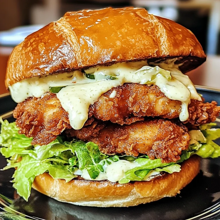 Crispy Chicken Caesar Sandwich 4 Servings Perfect Delicious
