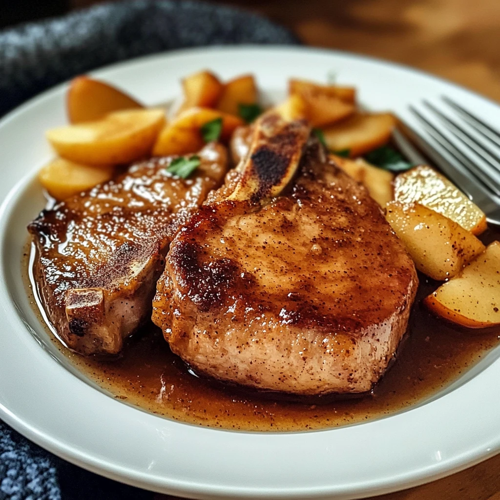 Discover the Flavor of Crockpot Apple Cinnamon Pork Chops Tonight! 4 Crockpot Apple Cinnamon Pork Chops: 4 Servings, Easy, Delicious