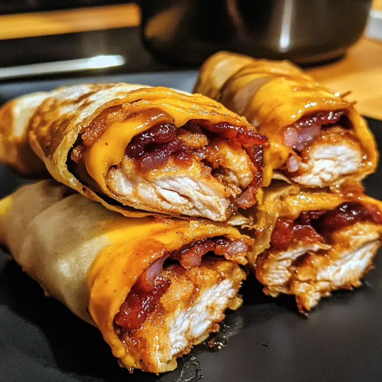 Deep-Fried BBQ Bacon Chicken Bedlam Wraps 4 Servings Ultimate Delicious