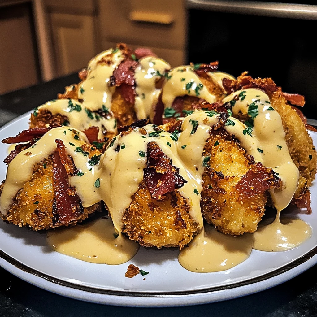 Deep-Fried Bacon Chicken Alfredo Catastrophe Bombs 30 Minutes Ultimate Delicious