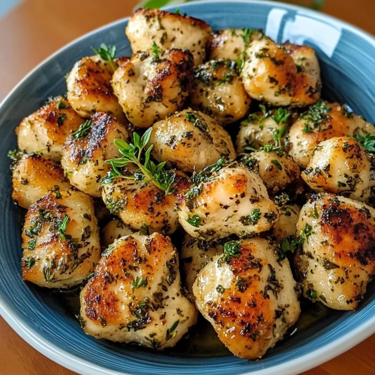 Easy Garlic Herbed Chicken Bites 30 Minutes Ultimate Delicious