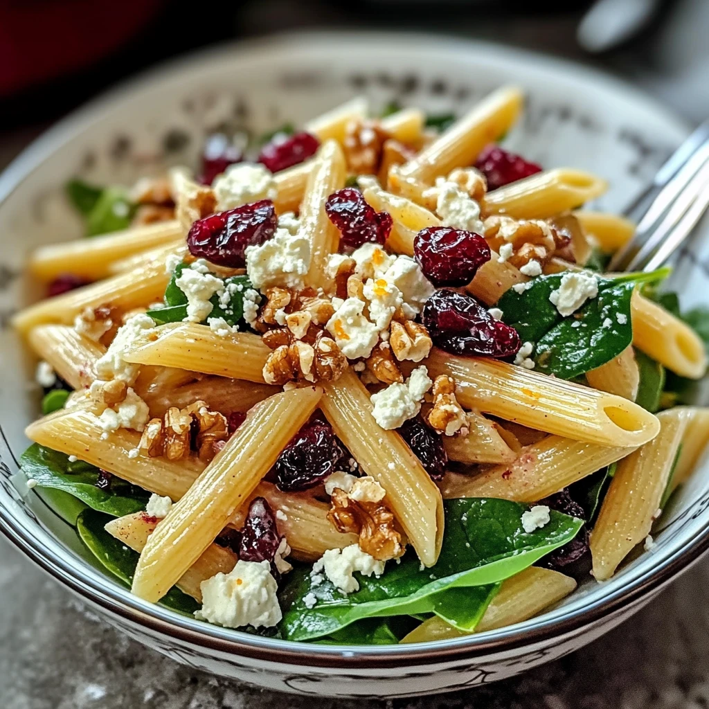 Discover the Joy of Feta & Cranberry Penne Salad Today! 4 Feta & Cranberry Penne Salad 5 Steps Easy Delicious