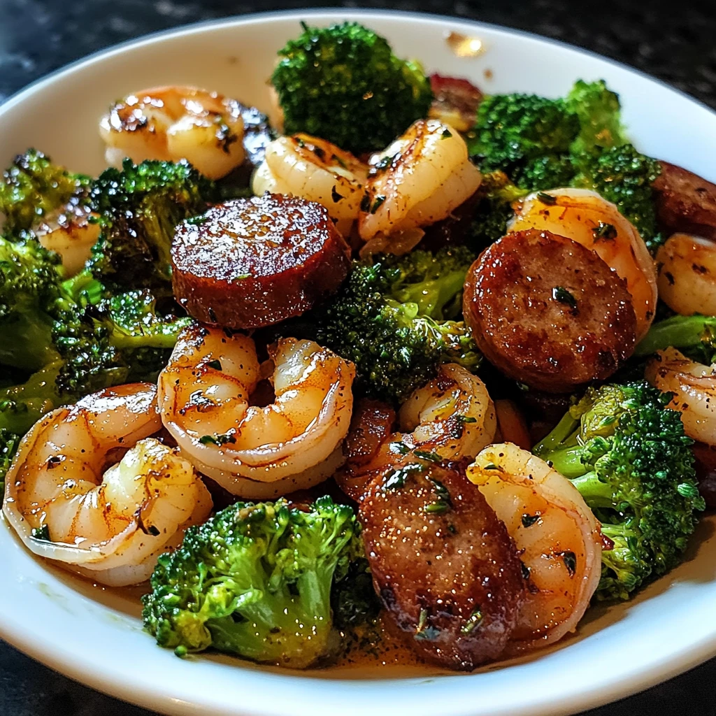 Discover the Flavorful Garlic Butter Shrimp Sausage and Broccoli Recipe 4 Garlic Butter Shrimp Sausage and Broccoli 30 Minutes Supreme Delicious