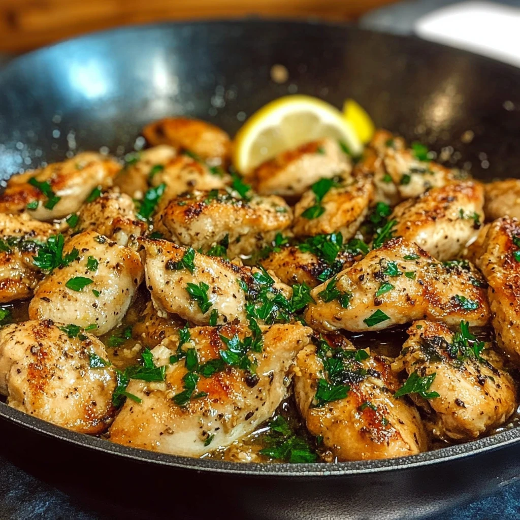 Garlic Chicken Skillet 6 Ingredients Easy Delicious