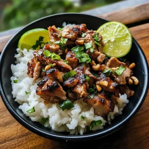 Ginger Lime Pork with Coconut Rice - 30 Minutes - Easy - Delicious