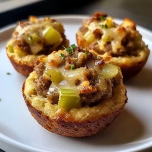 Gravy-Stuffed Stuffing Muffins 12 Servings Awesome Delicious